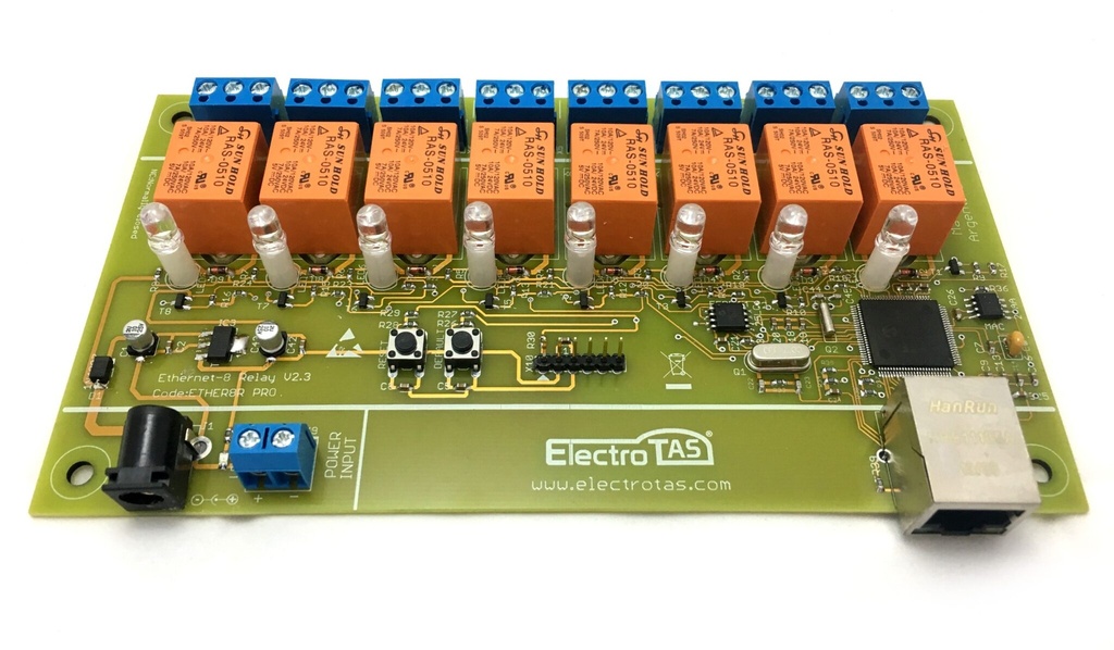 Control ethernet 8 Relay X internet – domotica