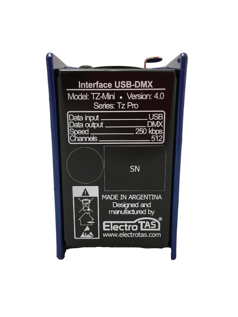 Interface USB – DMX 512