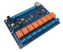 Controlador ethernet Modbus TCP 8 Relay + 8 Entradas