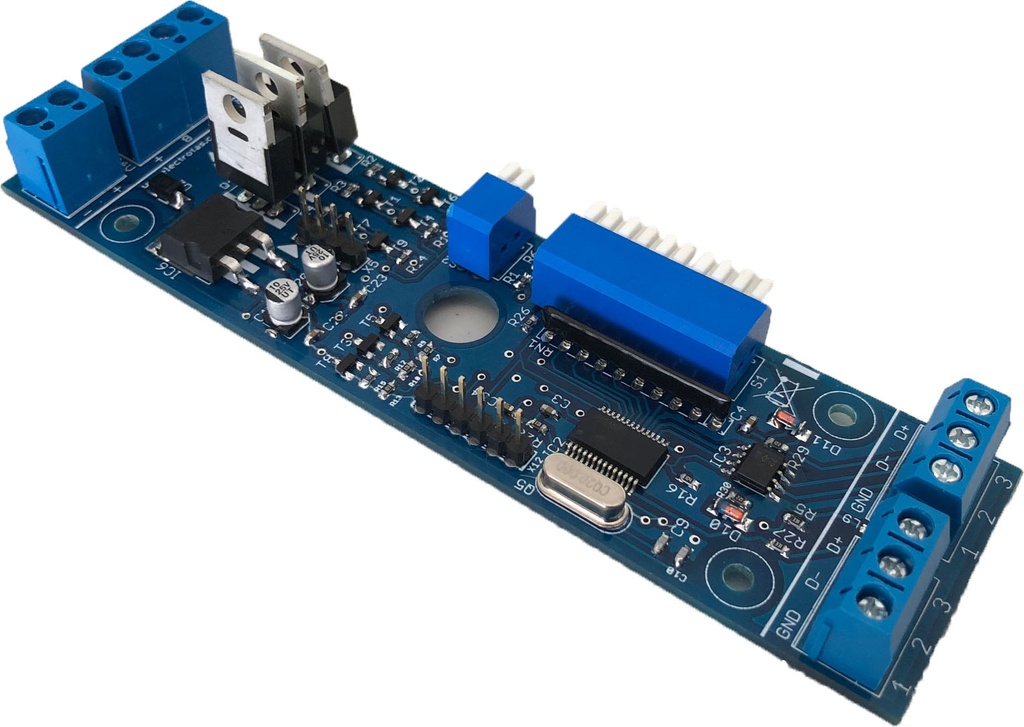 Conversor – Receptor DMX – RGB – 4 Modos DMX