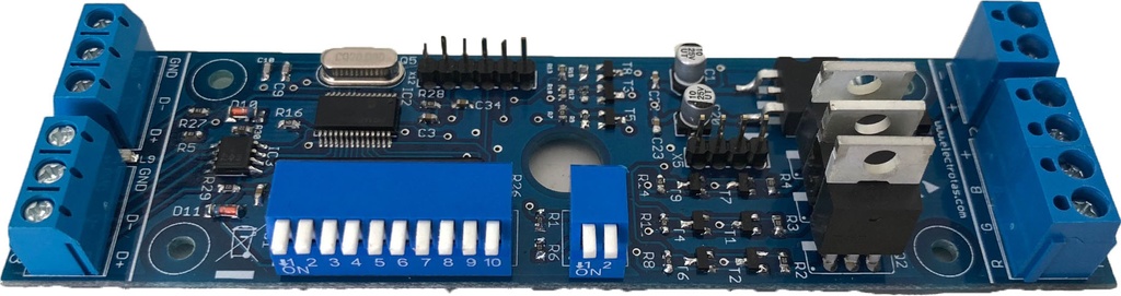 Conversor – Receptor DMX – RGB – 4 Modos DMX