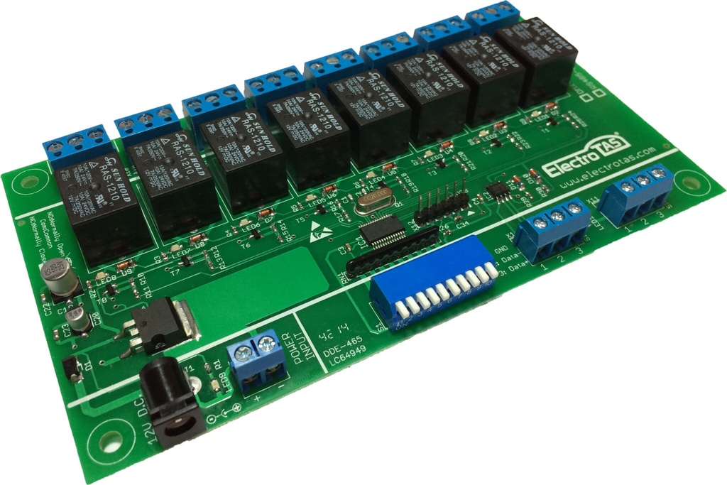 Conversor DMX A 8 Relay