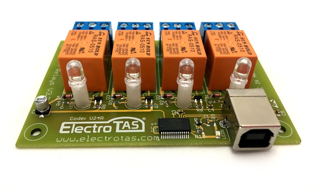Conversor USB A 4 Relay