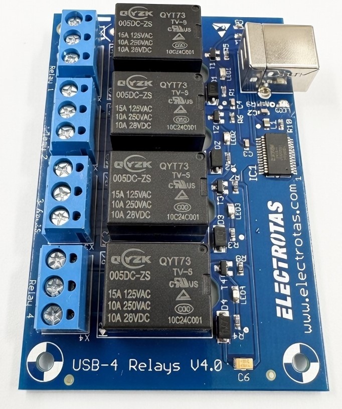 Conversor USB A 4 Relay