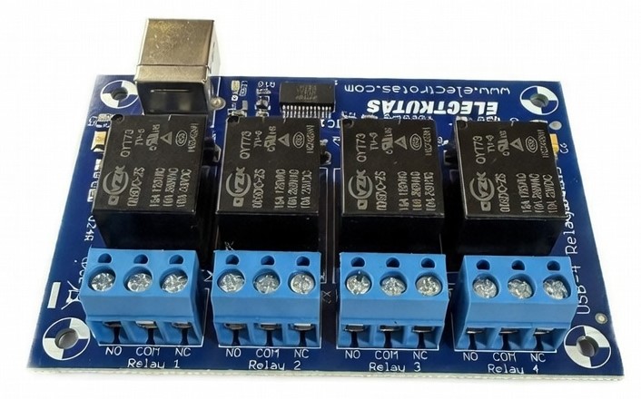 Conversor USB A 4 Relay