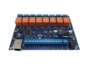 Modbus TCP Ethernet Controller – 8 Relays + 8 Digital Inputs