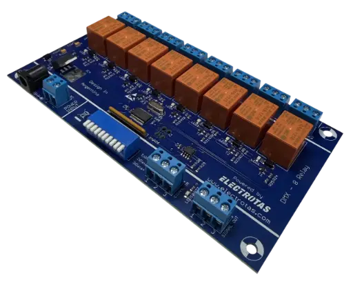 DMX-to-8-Relay Controller