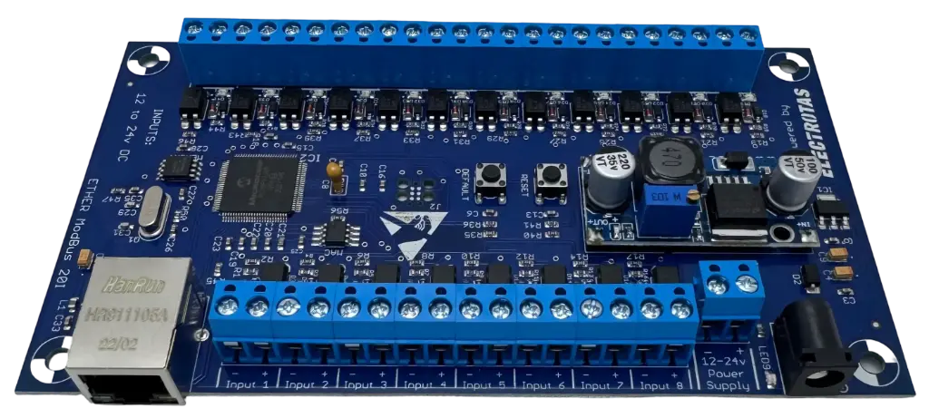 Controlador ethernet Modbus TCP - 20 Entradas Opto